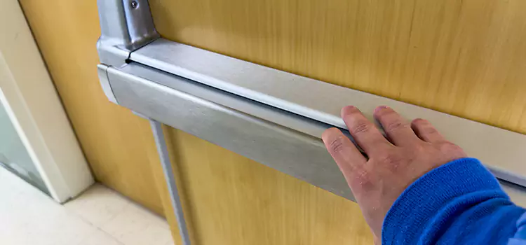 Installing a Push Bar on a Door Houston